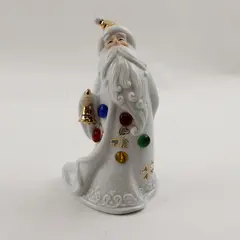 Christmas Ceramic Wizard Tealight Holder Hand-Painted Holiday Decor