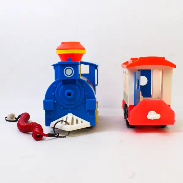Lot of 2 Vintage Fisher Price Express Train 2581 Engine + Caboose 