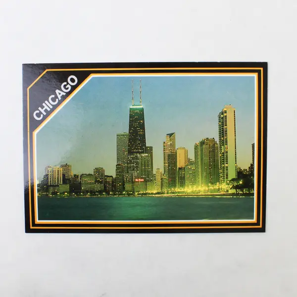 Lot Of 2 Vintage Chicago Downtown Skyline Postcards Sears Tower