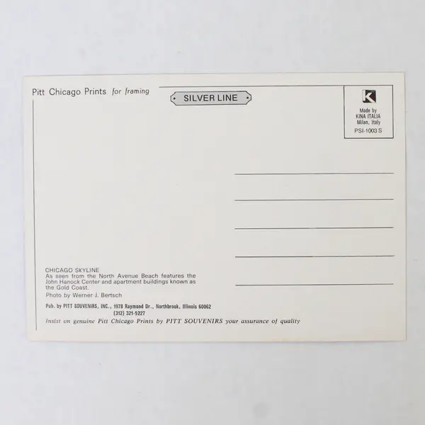 Lot Of 2 Vintage Chicago Downtown Skyline Postcards Sears Tower