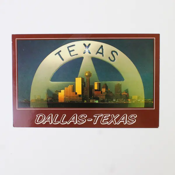 Lot Of 2 Vintage Dallas Texas Downtown Skyline Postcards
