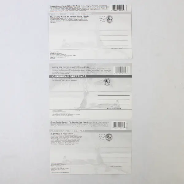 Lot Of 3 St. Thomas Scenic Postcards U.S. Virgin Islands