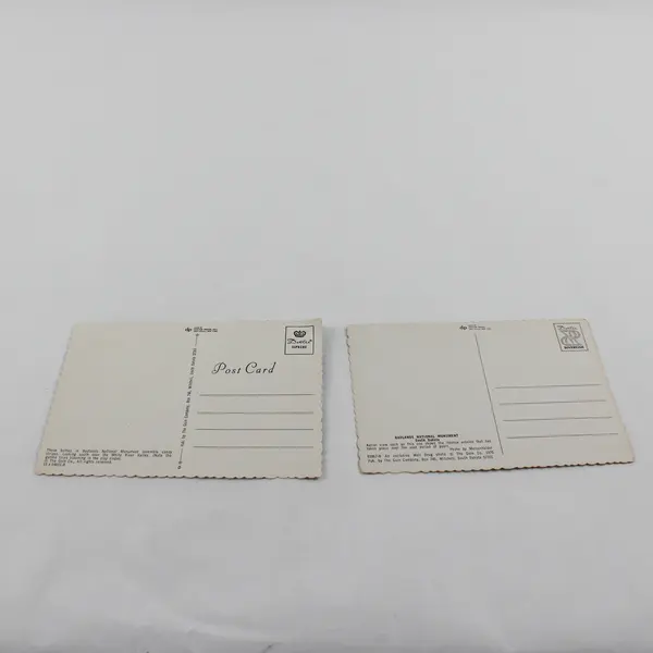 Lot Of 2 Vintage Badlands National Monument South Dakota Postcards