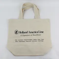 Vintage Holland America  Canvas Tote Bag Ivory Color 