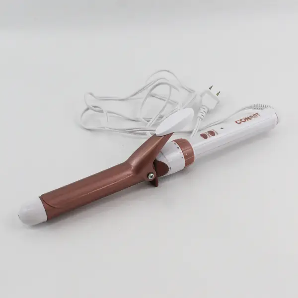 Conair Rose Gold and White Double Ceramic Curling Iron 1" Barrel Model CD701GN