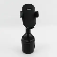 Lisen Black Plastic Car Cup Holder Phone Mount