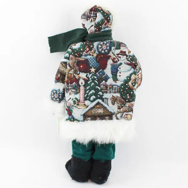 New Handmade Standing Santa Claus Figurine Shell B Dolls & Santas 21in