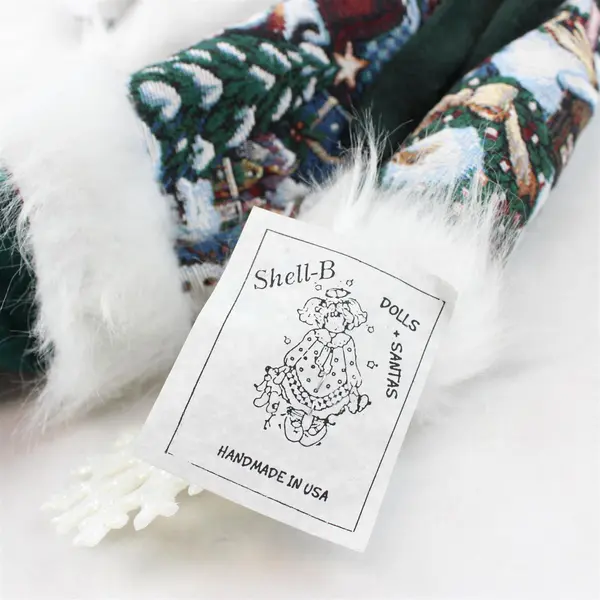 New Handmade Standing Santa Claus Figurine Shell B Dolls & Santas 21in