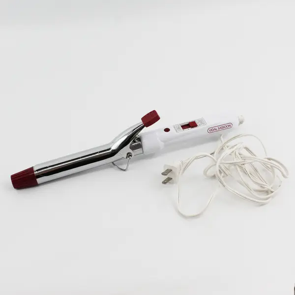 Vidal Sassoon 1" Silver Barrel Curling Iron Model VS145 TESTED WORKS