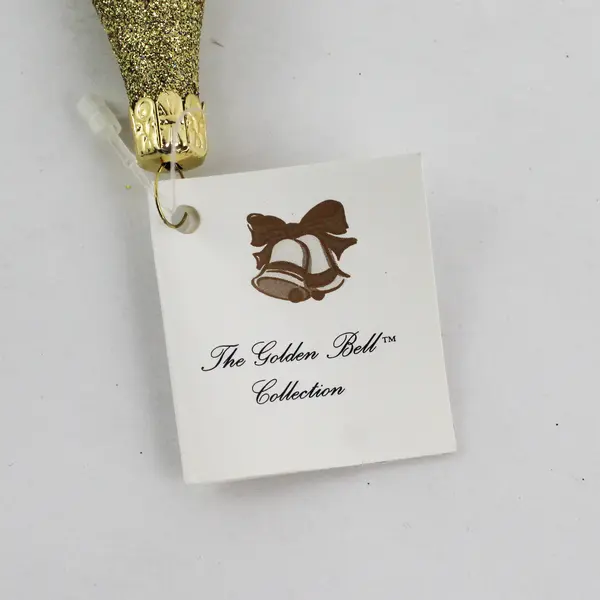 Golden Bell Collection Mouth-Blown 6" Purple Pencil Shaped Glass Ornament VG