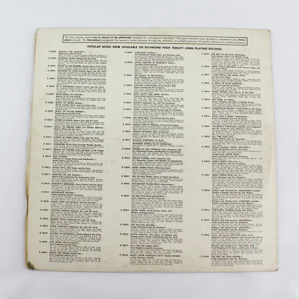 My Fair Lady / The King and I 12" Vinyl Record