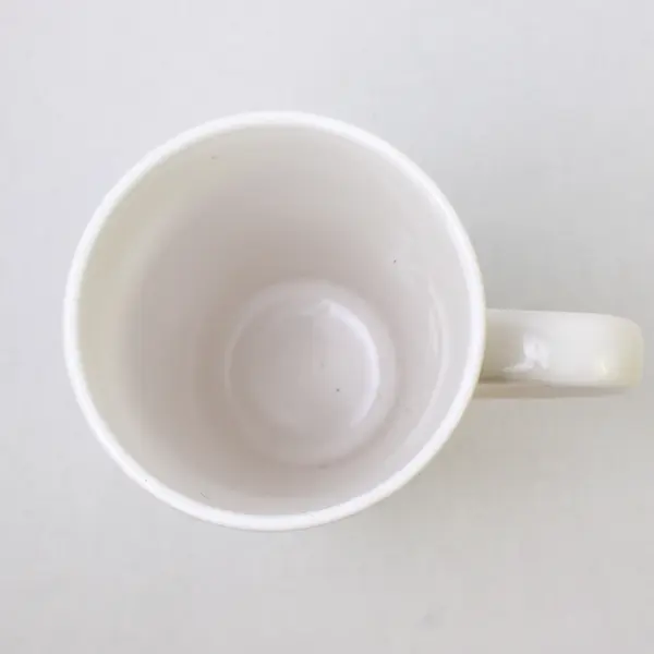 MSRF Inc Design Studio "Dog Dad" Blue/Green Gingham Ceramic Coffee Mug 6.25"