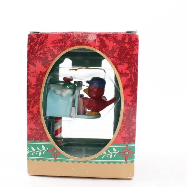 VTG Trim-A-Home Christmas Ornament Bird Mailbox Special Friend NIB