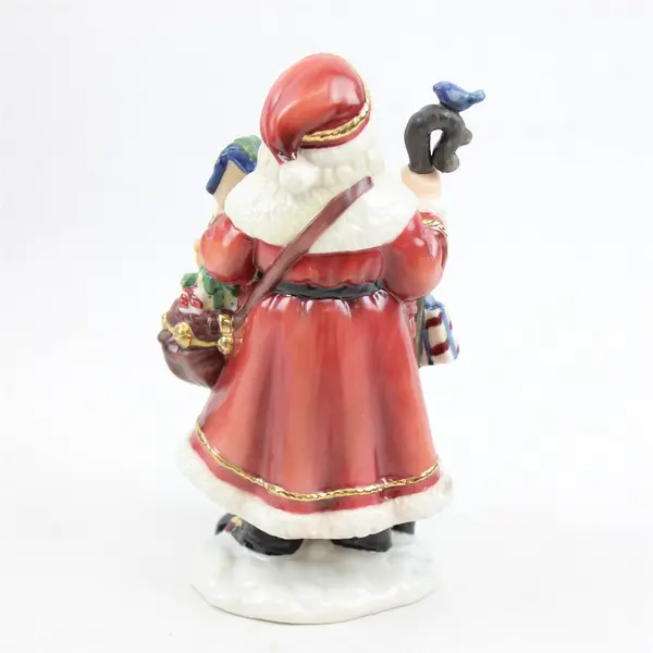 Bavarian Heritage Christmas Cheer Santa w/ Bear Figurine BH1010