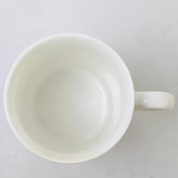 Heirloom Ceramic Teapot/Cup Printed Ceramic Mug With Handle 4.25" Tall