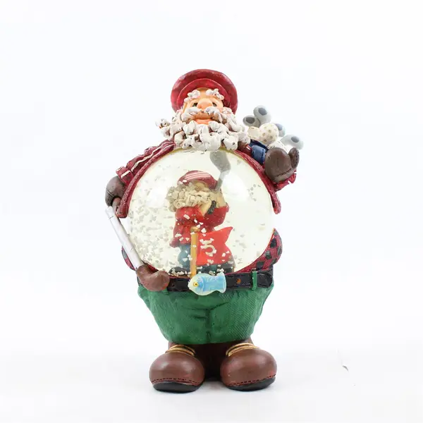Golf Santa Snow Globe Figurine WB-8092D New Holiday Collectible
