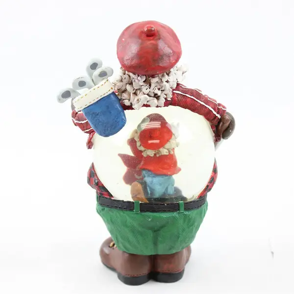 Golf Santa Snow Globe Figurine WB-8092D New Holiday Collectible