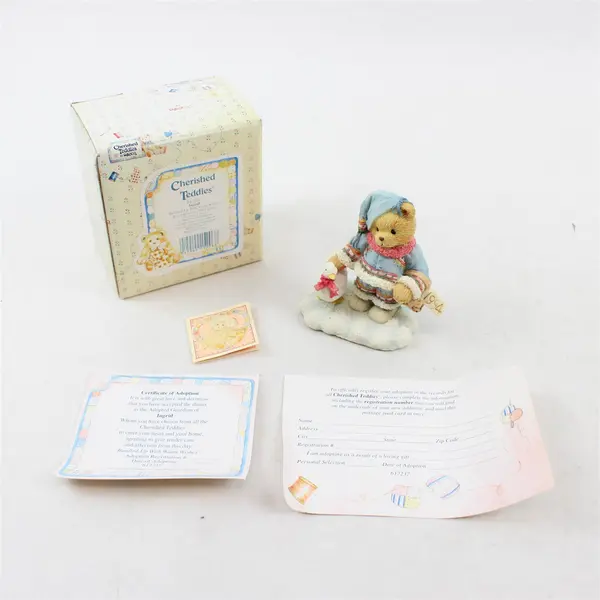 Cherished Teddies INGRID 'Bundled-Up With Warm Wishes' 1994 Figurine New