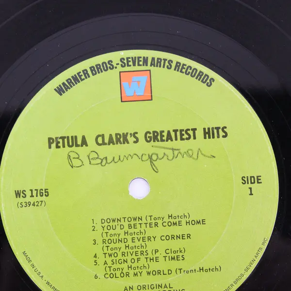 Petula  Clark's Greatest Hits, Vol. 1  12" Vinyl Record