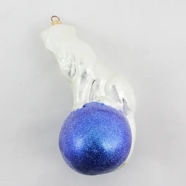 1998 Christopher Radko White Tiger Christmas Ornament 7.5" Siegfried & Roy Coll