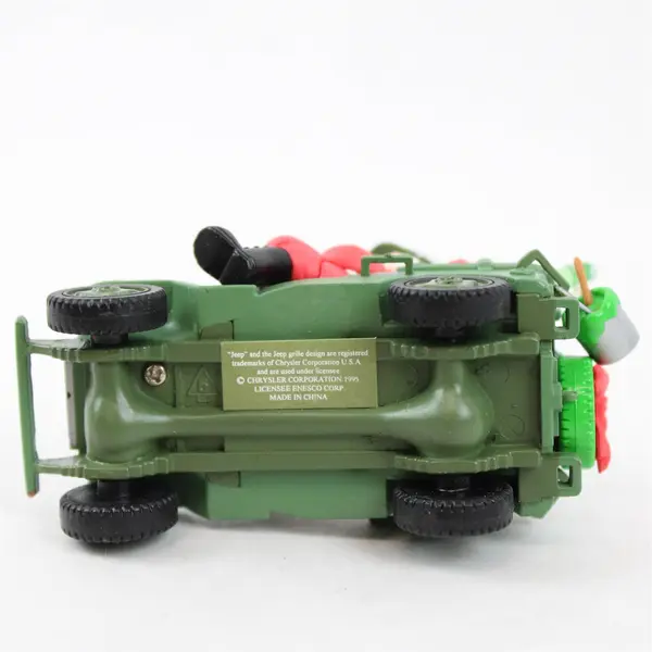 1995 Enesco Treasury "Good Will Toward Men" Chrysler Jeep Christmas Ornament 