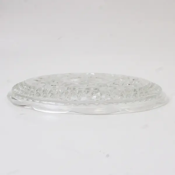 Lot Of 4 Anchor Hocking Wexford Pattern Clear Pressed Glass Bread Plates 6.25"