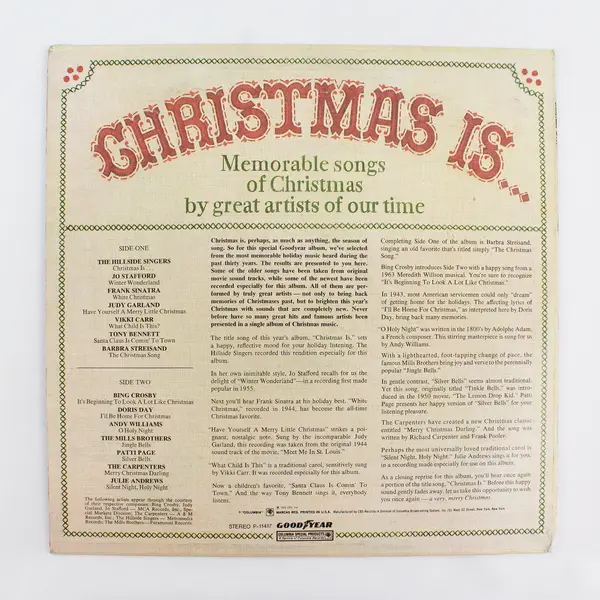 Christmas Is... Memorable Songs Of Christmas Great Artists Of Our Time 