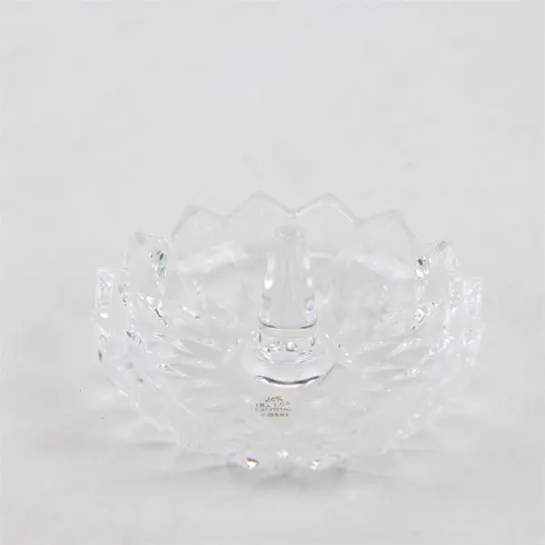 Avon Vintage 24% Lead Crystal Round Ring Holder New Without Tags