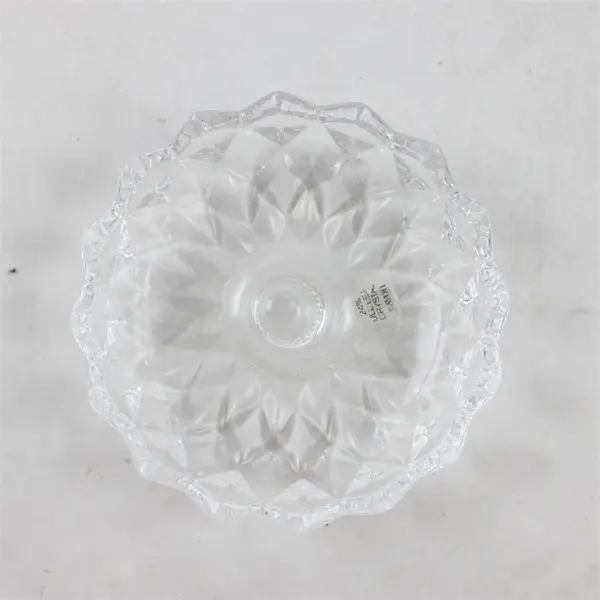 Avon Vintage 24% Lead Crystal Round Ring Holder New Without Tags