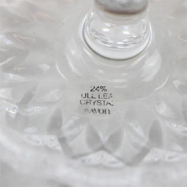 Avon Vintage 24% Lead Crystal Round Ring Holder New Without Tags