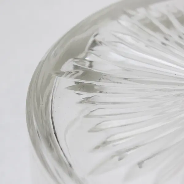 Indiana Glass Company Clear Pressed Glass Three Part Round Relish Dish 5.5"