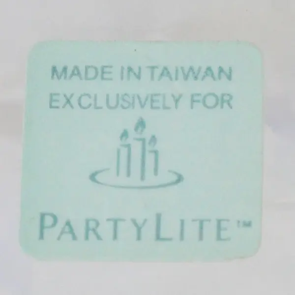 PartyLite Iridescent Clear Glass Discover Pillar Candle Holder 4" Tall P8163