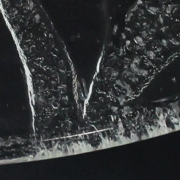 5 KIG Indonesia  Clear Embossed Glass Hibiscus Salad Bowls