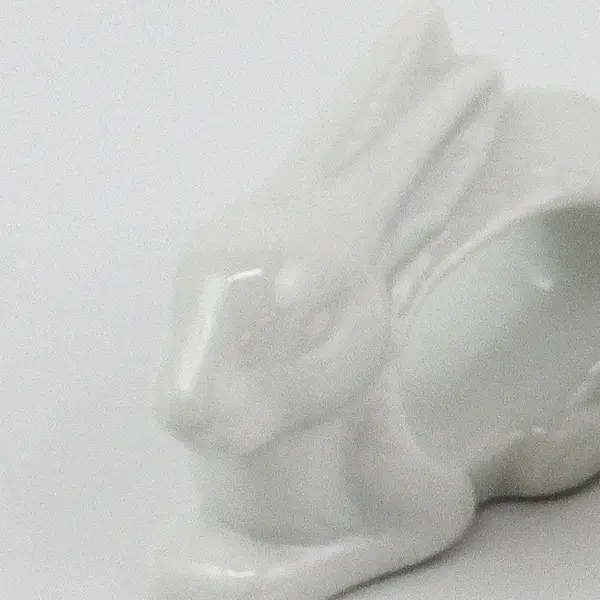 Set Of 4  Action White Porcelain Rabbit Napkin Rings Holders  Japan