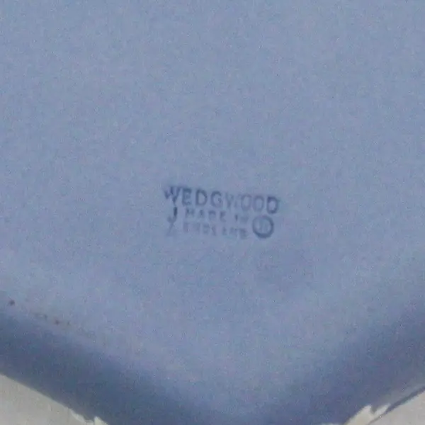 Vintage Wedgwood Blue Jasperware Covered Heart Shaped Trinket Box 5.25” x 3.75”