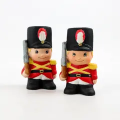 Enesco Vintage Ceramic Toy Soldiers Set of 2 - New Collectible
