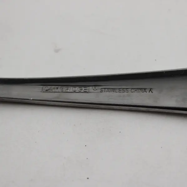 Lot of 2 Cambridge Silver Woodlodge Pattern SS Oval Soup Spoons 8" Rare HTF