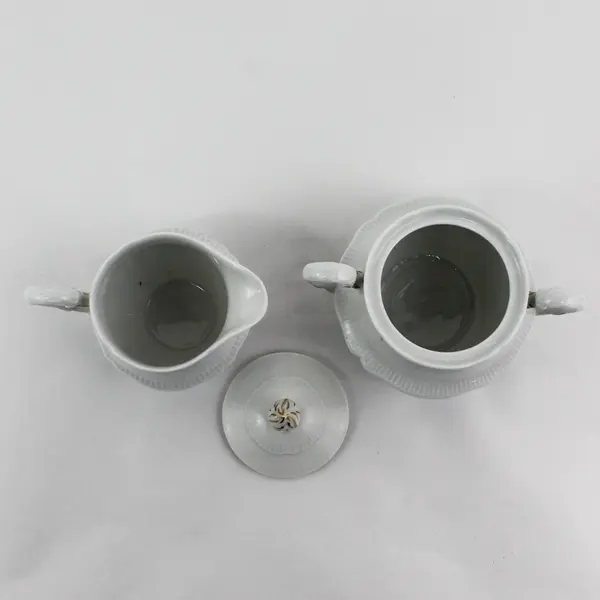 Vintage Haviland Limoges Centelle Porcelain Creamer and Lidded Sugar Bowl Set