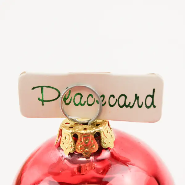 Lot Of 7 Department 56 Red/Green Mercury Glass Ornament Placecard Holder #7739-9