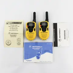 Motorola Talkabout T6210 Two Way Radios Walkie Talkies Show Power
