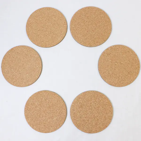 Set Of 6 English Life Bird And Berries Patterned/Printed Coasters 4.25" Diameter