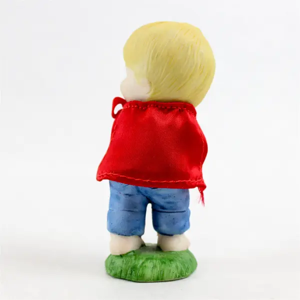 Enesco Country Cousins Vintage Scooter Figurine Red Cape Missing Accessory