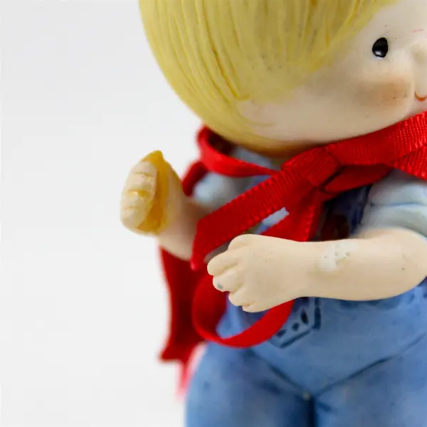 Enesco Country Cousins Vintage Scooter Figurine Red Cape Missing Accessory