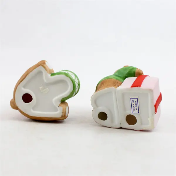 Lot of 2 New Lucy & Me Ceramic Bear Figurines 3.25"H Collectible