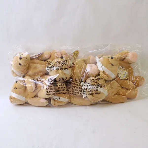 Set of 6 Cherished Teddies Teddie With a Heart of Gold Enesco Plush