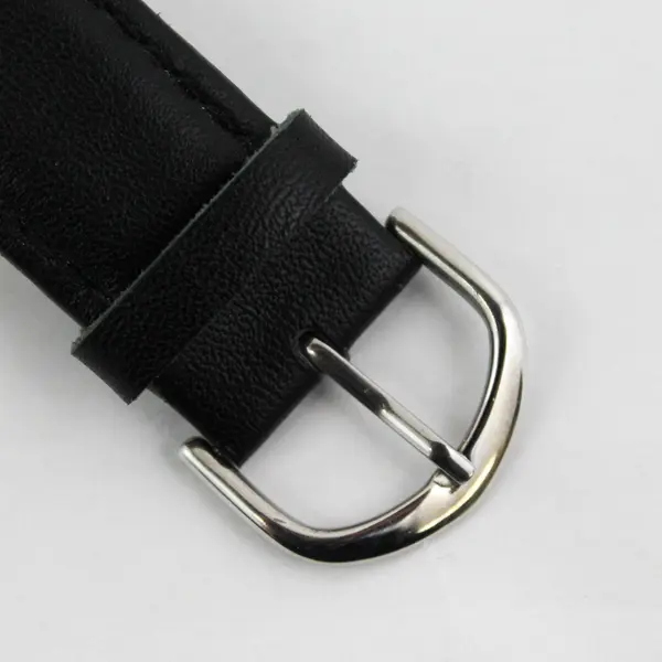 Tel Time Mens Quartz Talking Watch Model M9908 Black Leather Band 