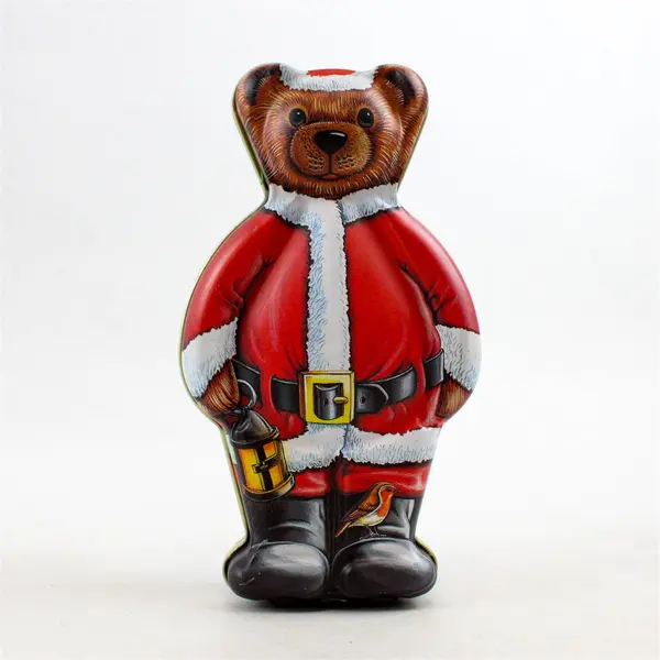 Set of 2 Vintage 1994 Dept 56 Sweet Dream Santa Teddy Bear Tins 