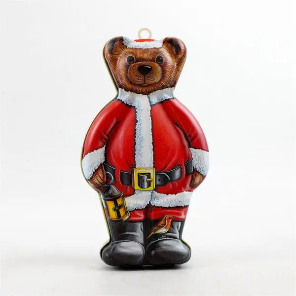 Set of 2 Vintage 1994 Dept 56 Sweet Dream Santa Teddy Bear Tins 