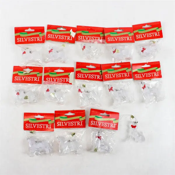 Lot of 14 Silvestri Dog Ornaments New Christmas Holiday Collectible