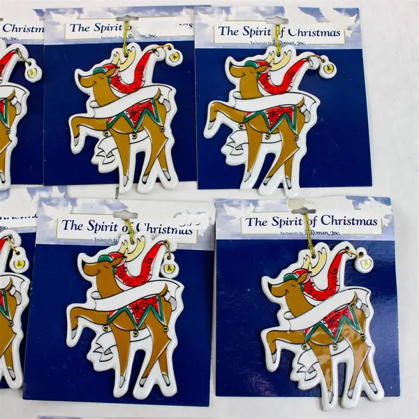 Lot of 10 Roman Inc The Spirit of Christmas Ornaments 77547 New